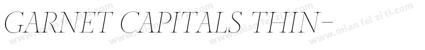 Garnet Capitals Thin字体转换